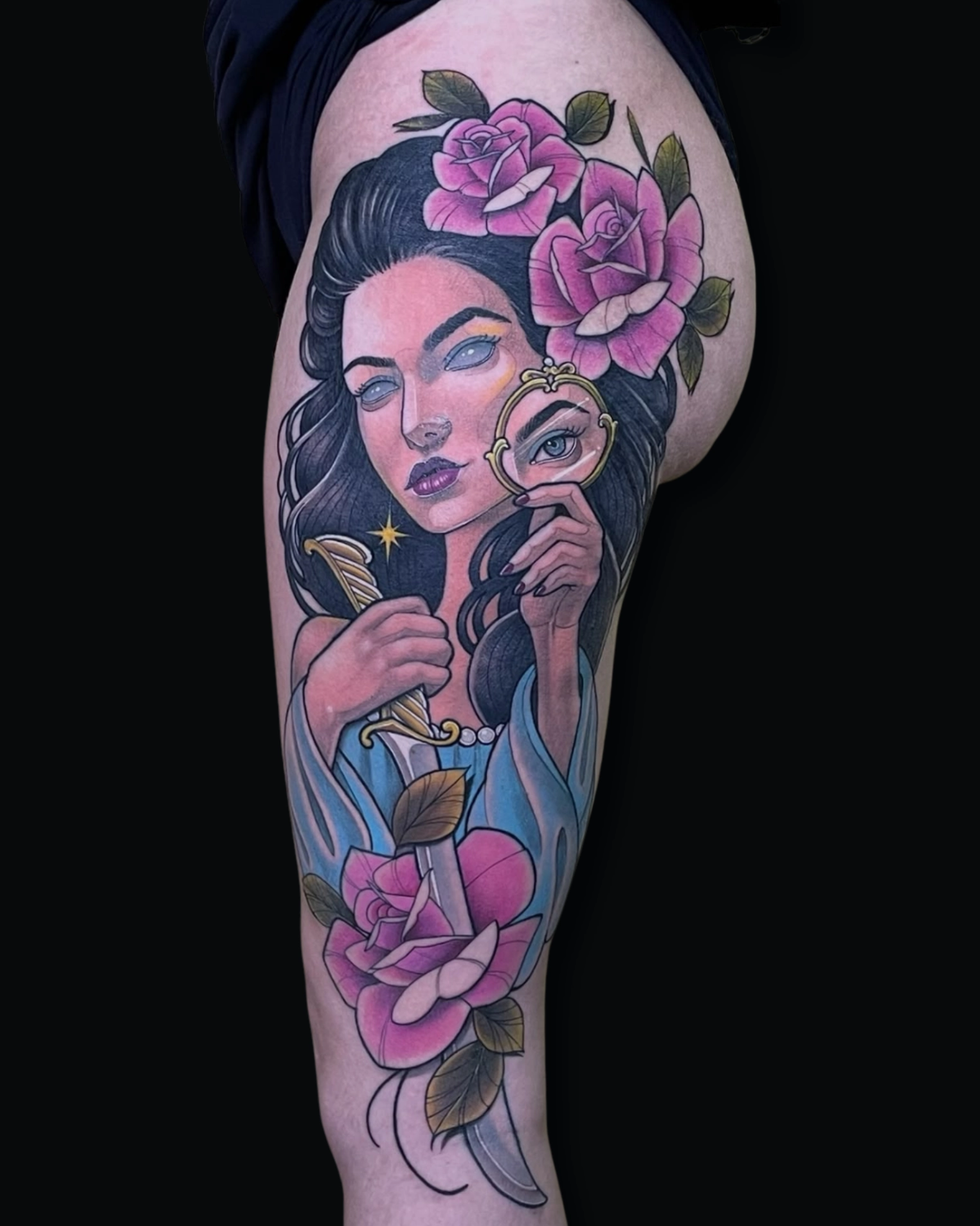 Mulher com espelho